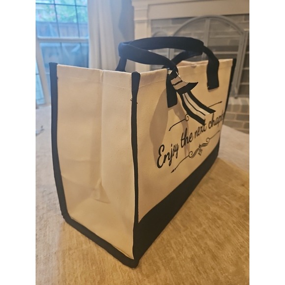 Retirement Gift for Women Tote Bag - Personalized Enjoy the Next Chapter... - Picture 3 of 5